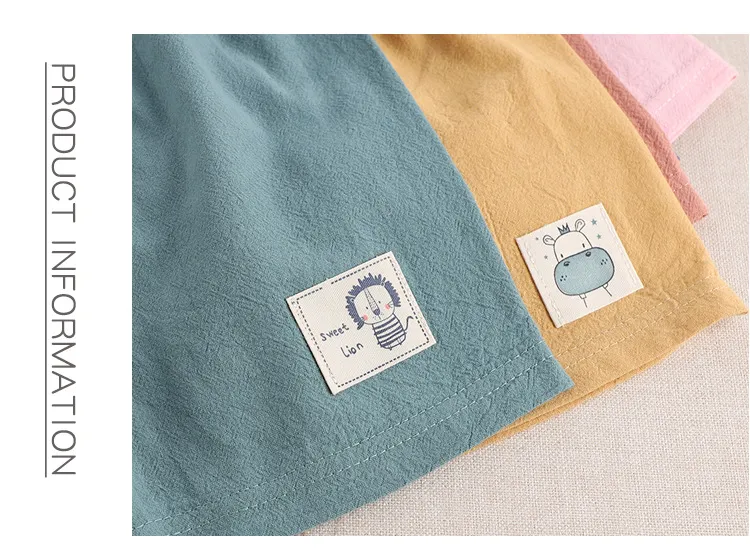 1-5 Years Old Summer Kids Wears Children's Shorts Baby Boy Cotton Linen Pants Boys Girls Pant Cartoon Children Casual Pants