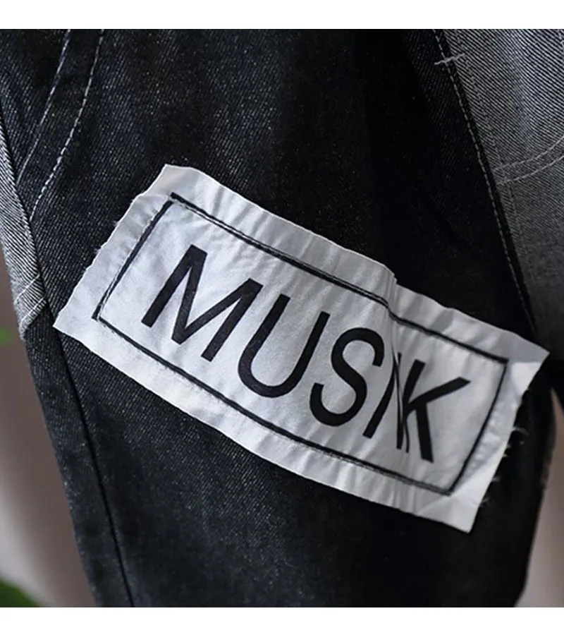 Spring Boys Patchwork Shorts 2025 New Pants Summer Thin Children's 5 Points Jeans Shorts Baby Girl Toddler Casual Pants