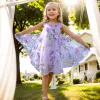 Girls Flower Bohemian Summer Dress ChildKids Girl Beach Dresses Chiffon Dresses Floral Teenager Girl's Clothes 6 8 10 12 14 Year