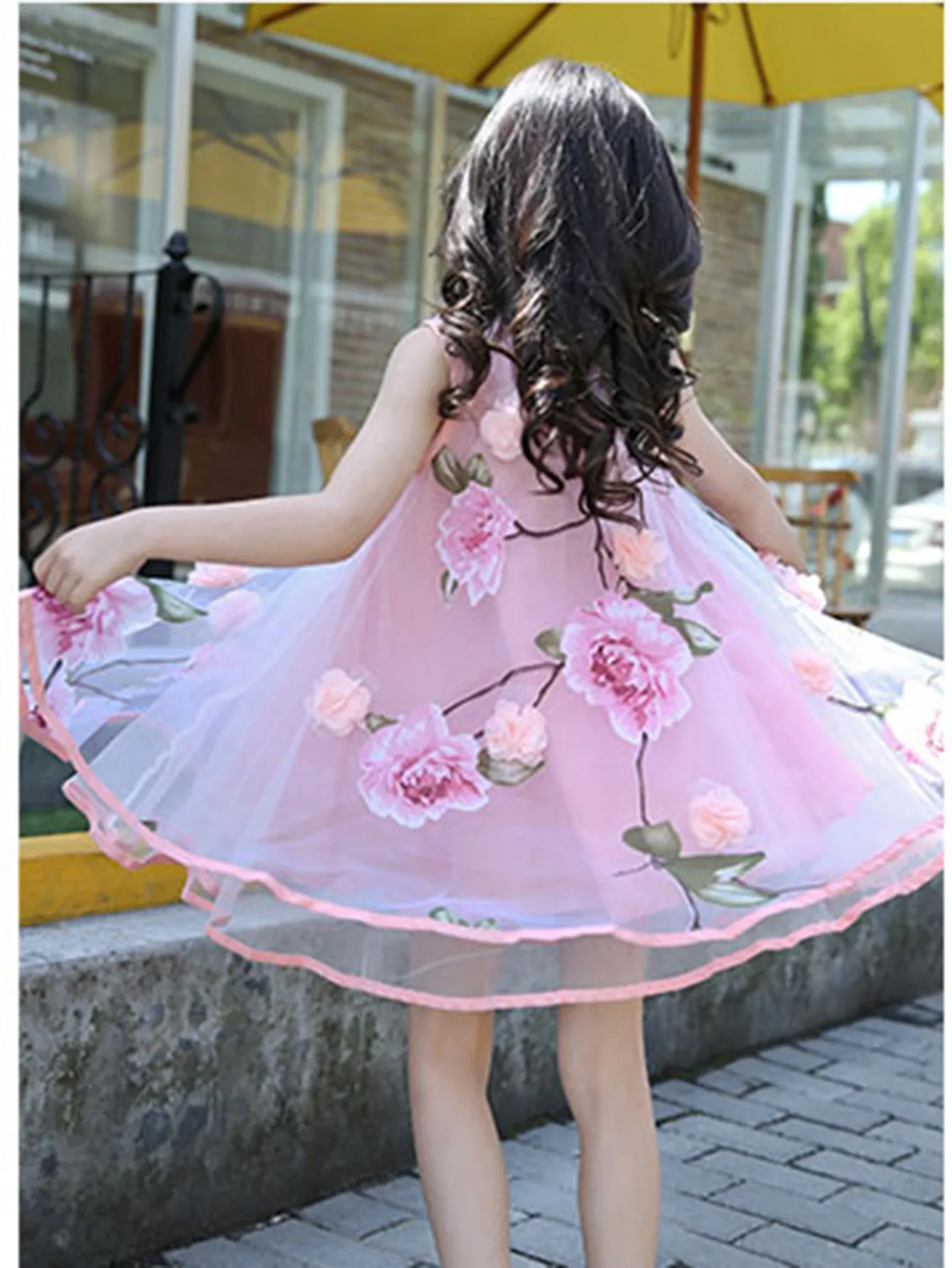 Girls Flower Bohemian Summer Dress ChildKids Girl Beach Dresses Chiffon Dresses Floral Teenager Girl's Clothes 6 8 10 12 14 Year