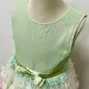Girl's New Three-Dimensional Butterfly Sleeveless Mesh Bow Long Princess Dress Wedding Flower Girl Birthday Party Elf Dress
