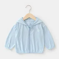 Kids Sun Protection Jackets Clothing Summer Children Outdoor Ice Silk UV Resistant Coats Boy Girl Sunscreen Breathable Outerwear