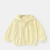 Kids Sun Protection Jackets Clothing Summer Children Outdoor Ice Silk UV Resistant Coats Boy Girl Sunscreen Breathable Outerwear