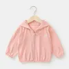 Kids Sun Protection Jackets Clothing Summer Children Outdoor Ice Silk UV Resistant Coats Boy Girl Sunscreen Breathable Outerwear