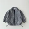 0-5-year-old Korean version of childrens clothing summer thin plaid sunscreen breathable jacket girl x casual long sleeve jacket