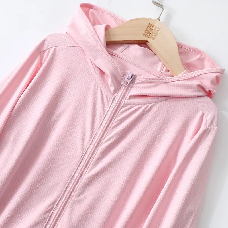 Children's sun protection clothing, summer skin clothing, boys' and girls' UV resistant outerwear, adult parent-child sun protec