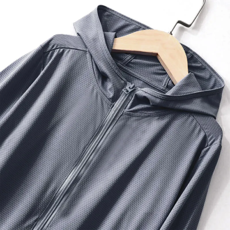 Children's sun protection clothing, summer skin clothing, boys' and girls' UV resistant outerwear, adult parent-child sun protec