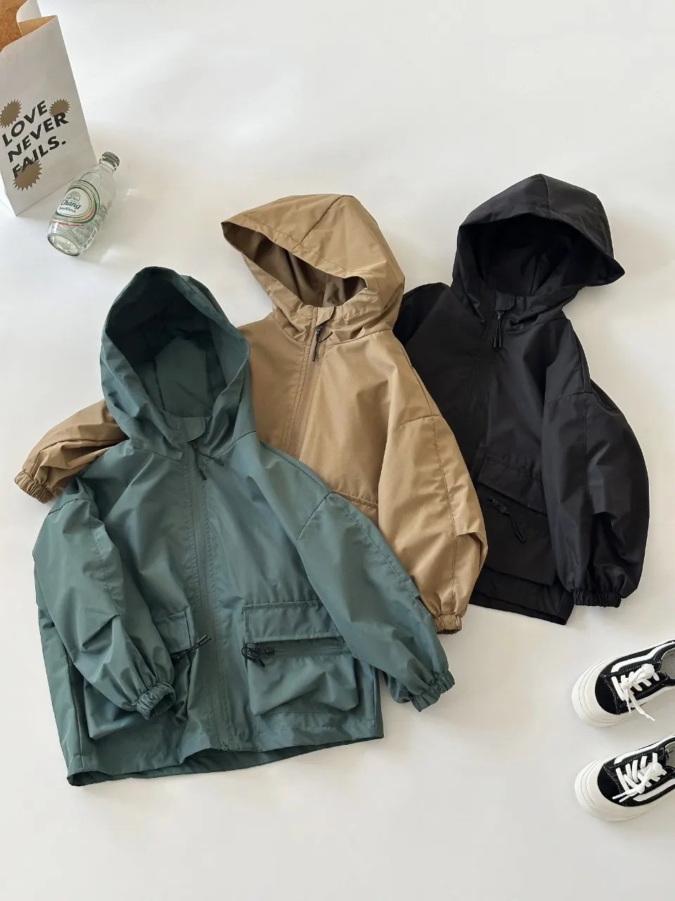 Boys Jackets Spring Autumn Hoody for Kids Waterproof Children Coat Casual Teenager Outerwear School Baby Windbreaker Clothing