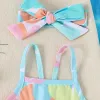 Summer Cute Baby Girls One-Piece Swimsuit With 2-Piece Swimming Pool One-piece Swimsuit For Newborn Girls