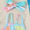 Summer Cute Baby Girls One-Piece Swimsuit With 2-Piece Swimming Pool One-piece Swimsuit For Newborn Girls