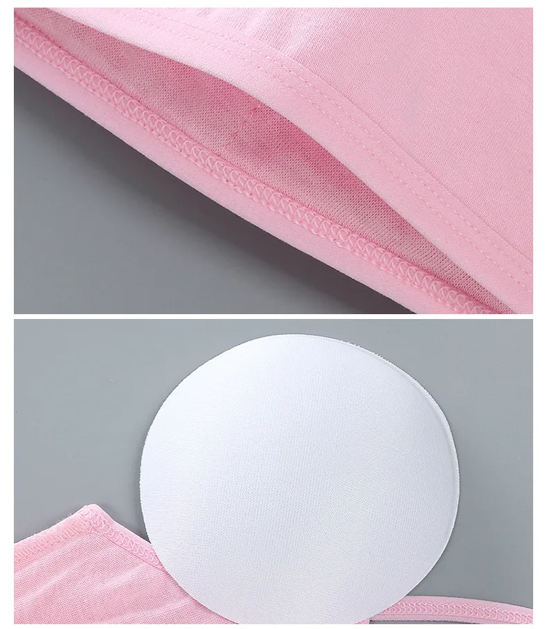 1pc Teenage Girls Tops Underwear Young Children's Maiden Cotton Soft Training Bras Developed Kids Sports Bra Lingeries 8-16Years