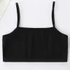 Teen Camisole Children Solid Color Soft Cotton Training Bra Girl Halter Bralette Ideal for Tween Growth Stage Kid Underwear Tops