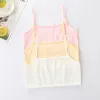 Teen Camisole Children Solid Color Soft Cotton Training Bra Girl Halter Bralette Ideal for Tween Growth Stage Kid Underwear Tops
