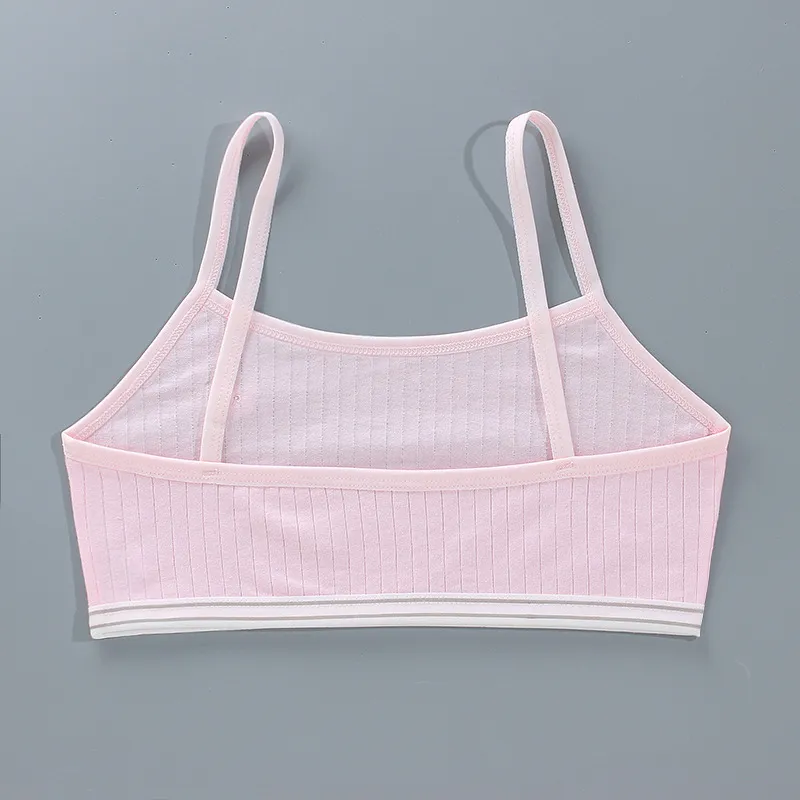 Cartoon Summer Young Children's Breast Care Bras Developmental Girls Training Bra Puberty Students Kids Vest Teenage Underwears