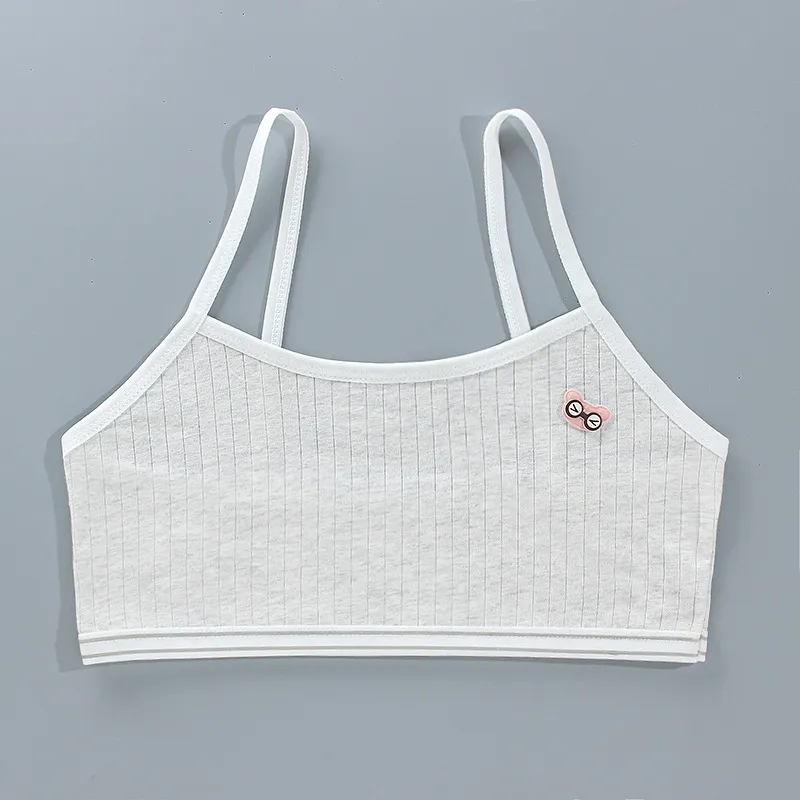 Cartoon Summer Young Children's Breast Care Bras Developmental Girls Training Bra Puberty Students Kids Vest Teenage Underwears