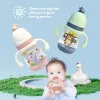 240ml newborn cartoon bottle, BPA-free, cartoon shape baby PP bottle, drop-proof and leak-proof baby feeding bottle