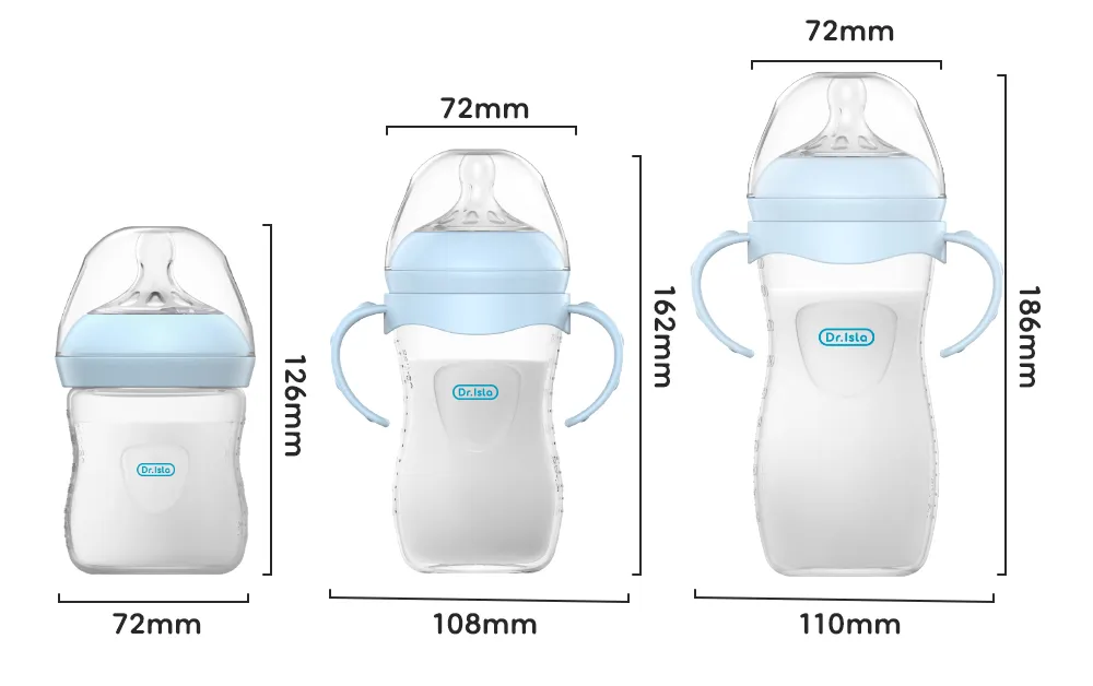 New 1PCS 150/240/330ML Baby PP Bottle Newborn Baby Bottle with Handle Milk BottleFeeding  Baby Bottles Newborn Feeding Supplies