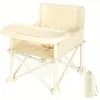 Stylish and Durable High Chair with Adjustable Footrest and Detachable Cushion for Comfortable Feeding, Perfect for Growing Babi