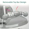 UBRAVOO Foldable Baby High Chair 6 Months Plus, with Large Antislip Pad & ToyRack, Easy to Clean Feeding , E500