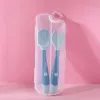 Baby Fork and Spoon Set Bendable Toddler Utensils Soft Silicone Handle Training Tableware Self Feeding Tools for Infants Kids BP