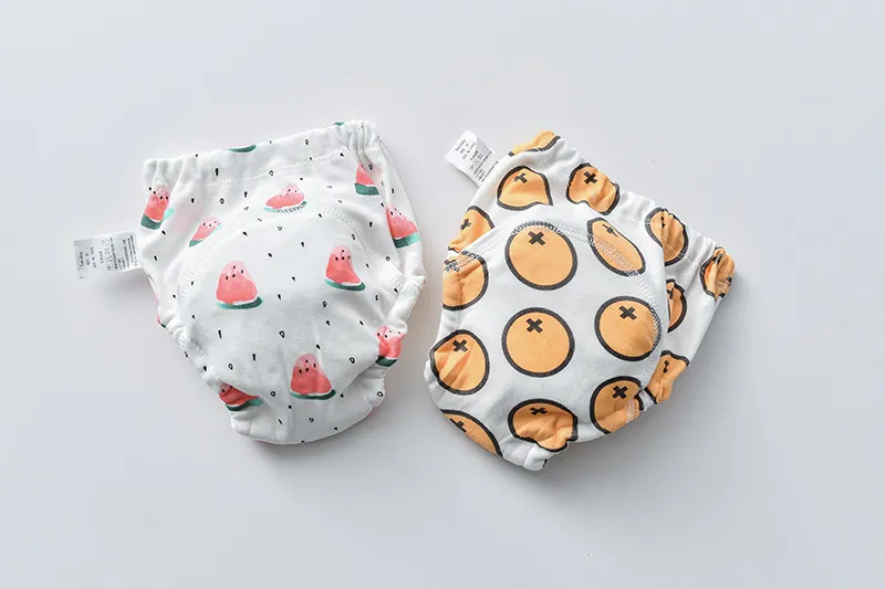New Baby Waterproof Training Pants Cute Cotton Baby Diaper Infant Washable Shorts Nappies Panties Nappy Changing Underwear Cloth