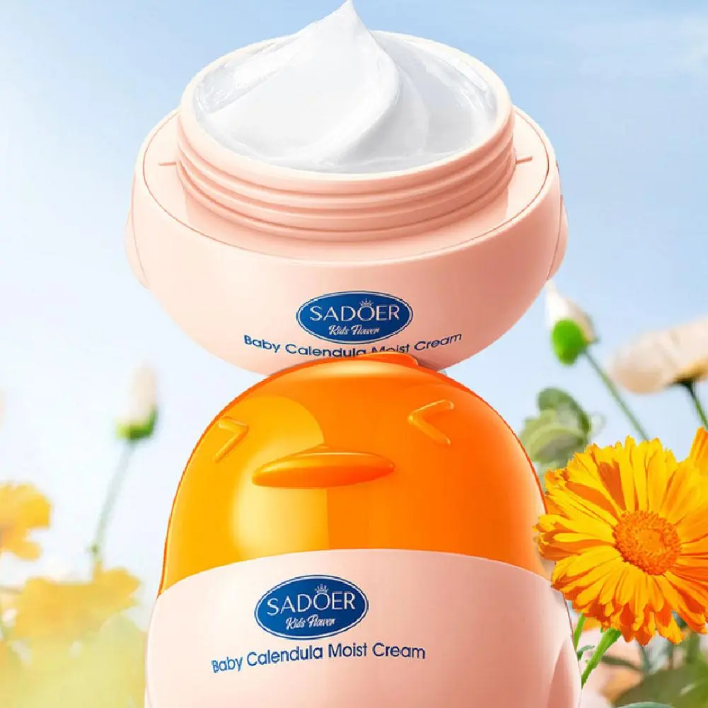 SADOER Calendula Children's Moisturizing Face Cream Hydrating non-greasy Soothing Skin Protection Face Skin Care