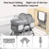 Sejoy 3 in 1 Rocking Crib Baby Bassinet Newborn Beside Sleeper Infant Sleeping Bed Convertible Anti-mosquito Foldable Portable