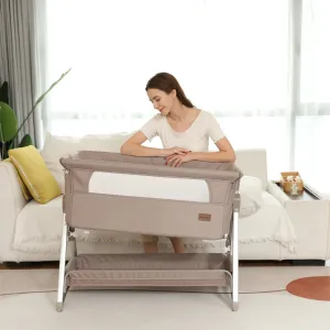 Rocking Crib Free Shipping Baby Beside Sleeper Pink Foldable Newborn Crib Portable Baby Bassinet Infant Co-sleeper 0-6M
