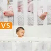 Bumper for Baby Bed Fence Cot Bumpers Bedding Accessories Child Room Decor Infant Knot Design Newborn Crib Cribs boys girls