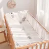 Baby Bed Bumpers Cotton Children's Bed Bumpers Sheet Detachable Inner Tank Anti-collision Crib Bumpers Ummer Breathable Mesh