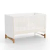 Breathable Mesh Cover Breathable Mesh Liner Cribs Portable Stretchy Crib Bumper Cover Indoor Children's Sleep Safety Cover