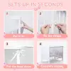 Breathable Mesh Cover Breathable Mesh Liner Cribs Portable Stretchy Crib Bumper Cover Indoor Children's Sleep Safety Cover