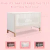 Breathable Mesh Cover Breathable Mesh Liner Cribs Portable Stretchy Crib Bumper Cover Indoor Children's Sleep Safety Cover
