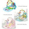 Baby Activity Gym Rack Early Education 0-36 Months Toy Gifts Musical Newborn Piano Keyboard Crawling Blanket Pedal Play Mat