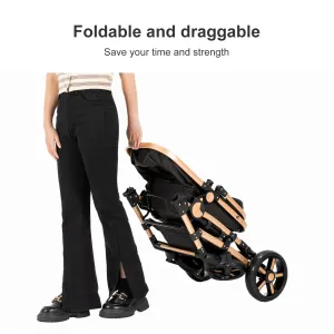 Stroller 3 in 1 Prams Baby Stroller Lightweight Stroller with carseat Foldable Stroller Newborn Stroller travel system stroller