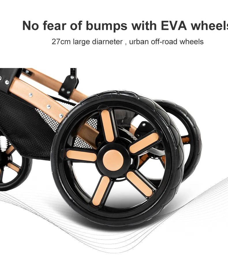 Stroller 3 in 1 Prams Baby Stroller Lightweight Stroller with carseat Foldable Stroller Newborn Stroller travel system stroller