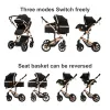 Stroller 3 in 1 Prams Baby Stroller Lightweight Stroller with carseat Foldable Stroller Newborn Stroller travel system stroller