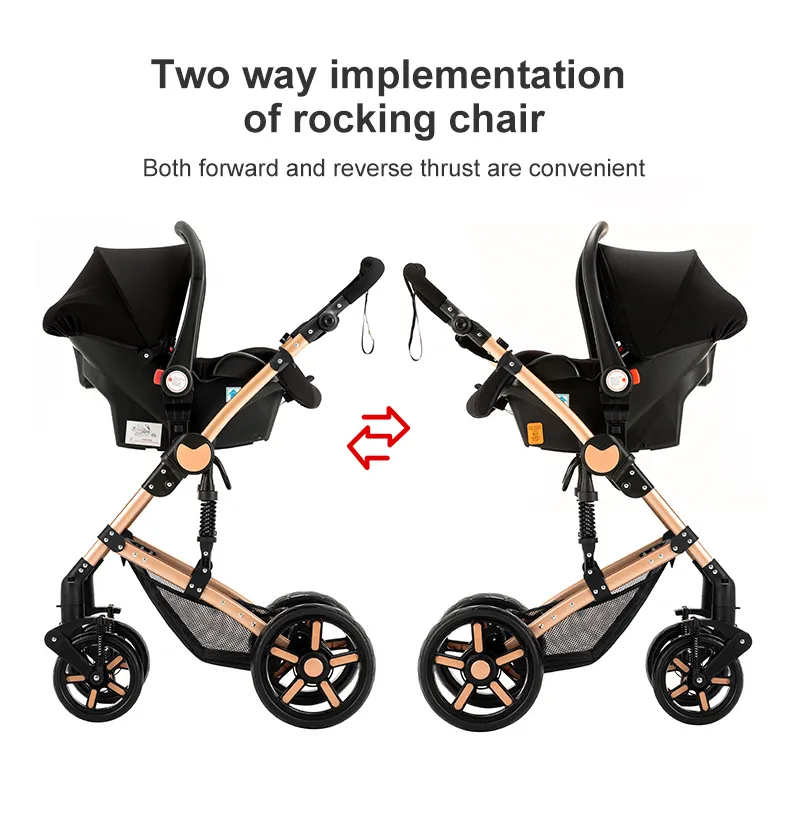 Stroller 3 in 1 Prams Baby Stroller Lightweight Stroller with carseat Foldable Stroller Newborn Stroller travel system stroller