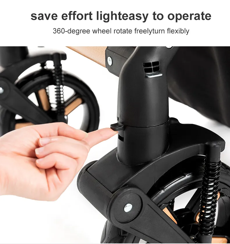 Stroller 3 in 1 Prams Baby Stroller Lightweight Stroller with carseat Foldable Stroller Newborn Stroller travel system stroller