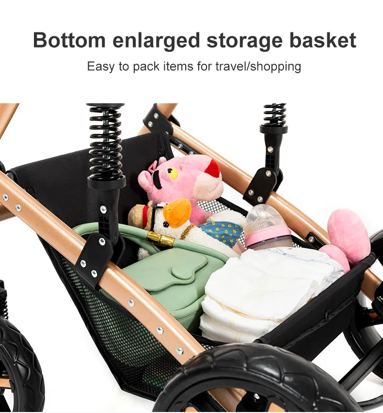 Stroller 3 in 1 Prams Baby Stroller Lightweight Stroller with carseat Foldable Stroller Newborn Stroller travel system stroller