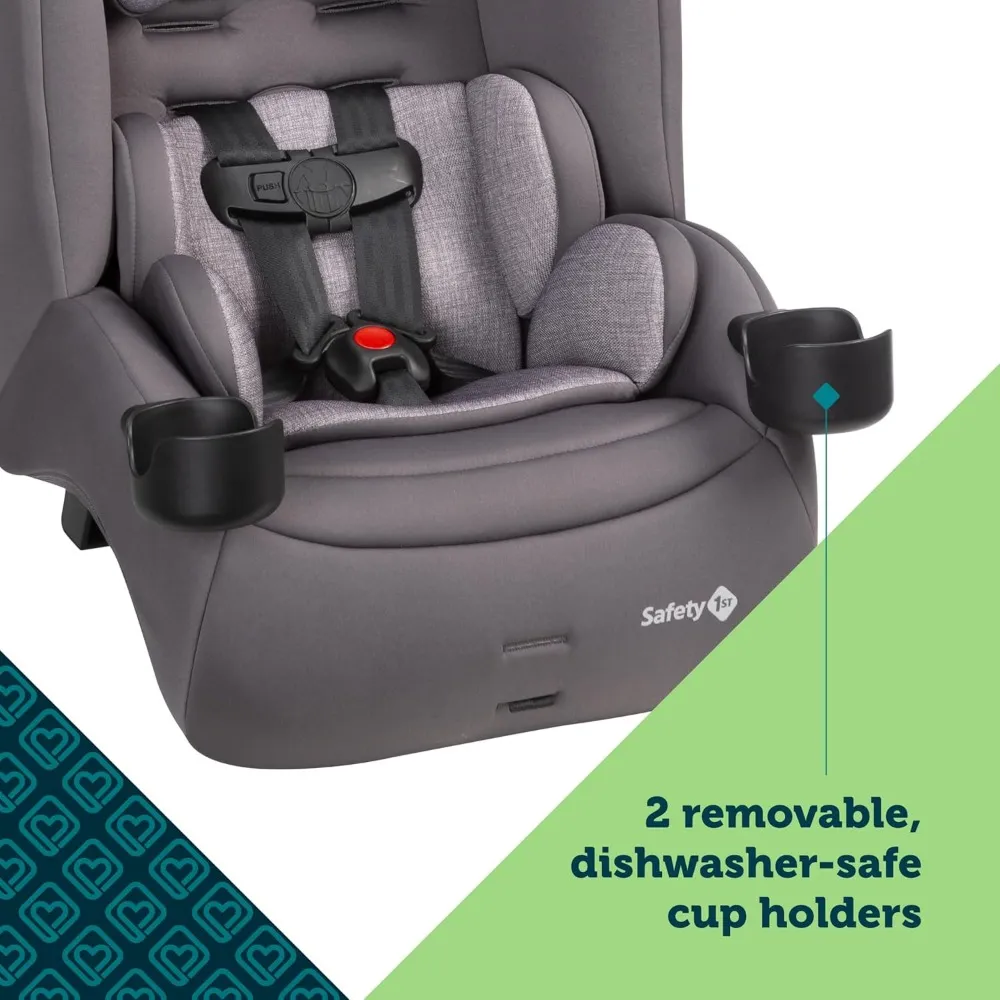 Jive 2-in-1 Convertible Car Seat, Rear Facing Car Seats for Babies (5-40 lbs, 19-40"), Forward Facing Carseat for Toddlers (22-