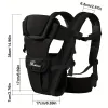 Baby Sling Carrier, 4-in-1 Ergonomic Baby Backpack Carrier, Easily Adjustable Baby Carrier Newborn to Toddler