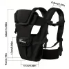 Baby Sling Carrier, 4-in-1 Ergonomic Baby Backpack Carrier, Easily Adjustable Baby Carrier Newborn to Toddler