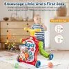 VATOS Baby Walker 5 in 1 Sit-to-Stand Learning Scooter Balance Bike Push Walker Table Toys with Music for Toddlers Infant Kids