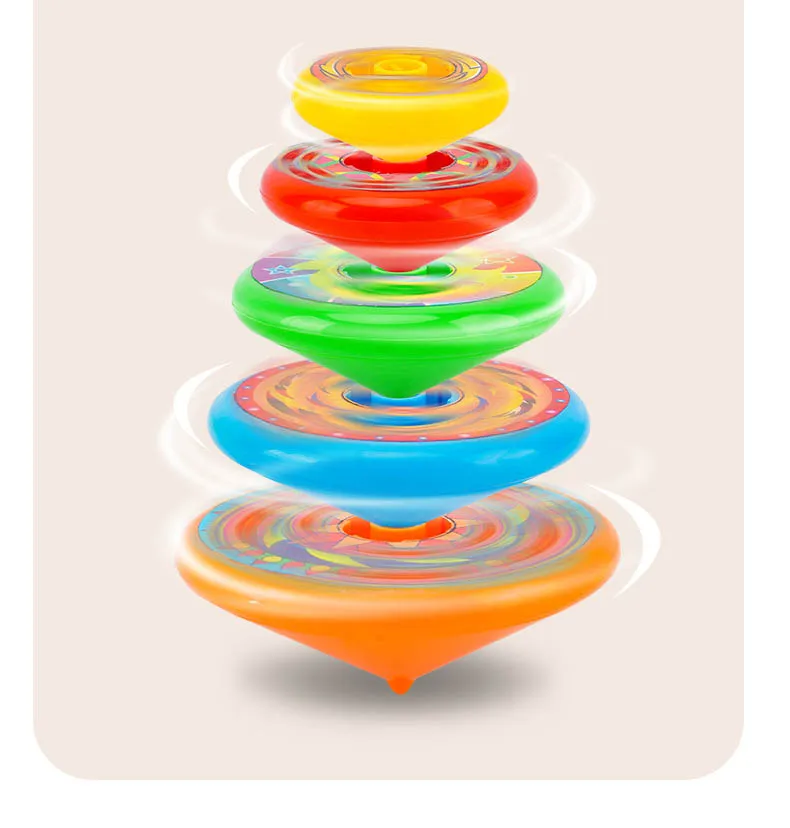 Stacked Spinning Top Kids Gyro Multi Layer Rotate Folding Toy Kids Gyroscope Launcher Rotating Toys Fun Birthday Party Favors