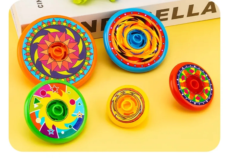 Stacked Spinning Top Kids Gyro Multi Layer Rotate Folding Toy Kids Gyroscope Launcher Rotating Toys Fun Birthday Party Favors
