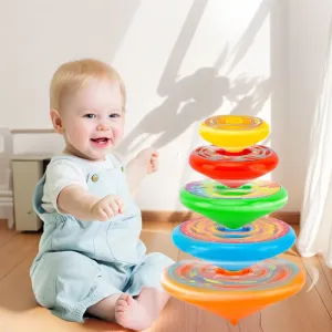 Stacked Spinning Top Kids Gyro Multi Layer Rotate Folding Toy Kids Gyroscope Launcher Rotating Toys Fun Birthday Party Favors