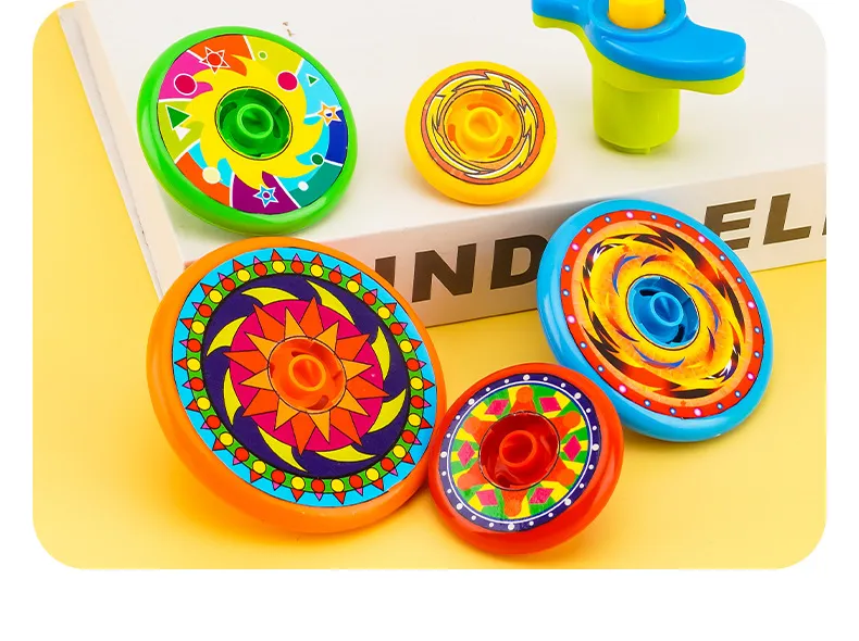 Stacked Spinning Top Kids Gyro Multi Layer Rotate Folding Toy Kids Gyroscope Launcher Rotating Toys Fun Birthday Party Favors