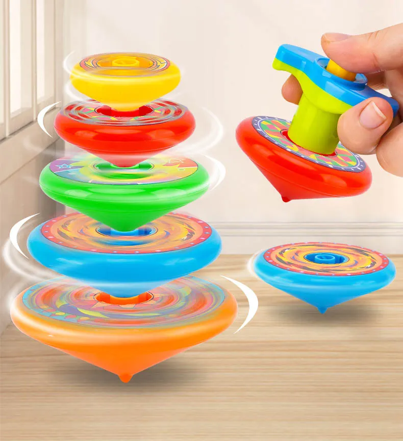 Stacked Spinning Top Kids Gyro Multi Layer Rotate Folding Toy Kids Gyroscope Launcher Rotating Toys Fun Birthday Party Favors