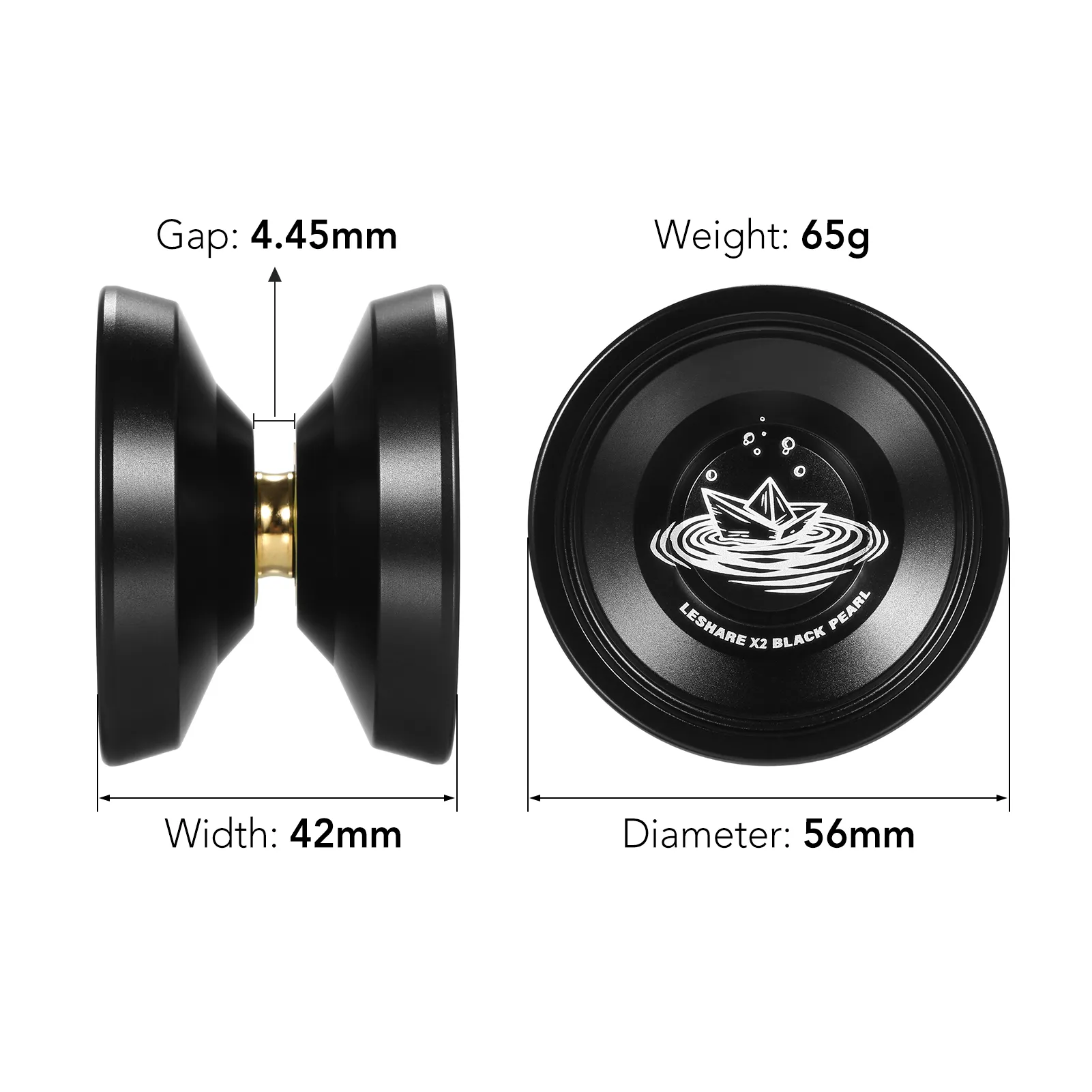 LESHARE Yoyo Ball Aluminum String Trick YoYo Balls Competitive Yo Yo Gift with Bearing Strings and Gloves Classic Toys